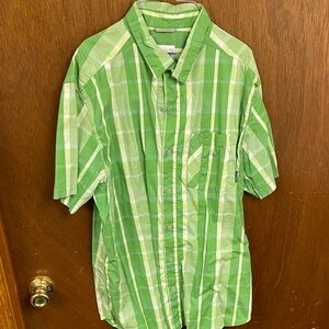 Green Plaid Men's Shirt